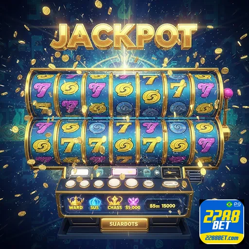 Imagem de slots de cassino na 2288bet, plataforma de jogos de azar online.
